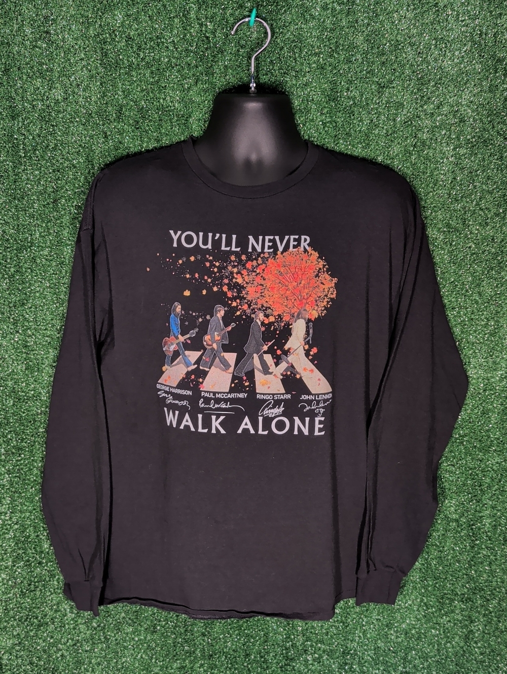 Beatles You'll Never Walk Alone Longsleeve Shirt Size 2XL Delta Tag